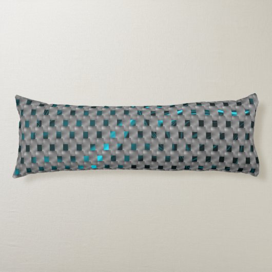 Coussins Longs Image cyan sous plaques grises, formes rectangle (Devant)