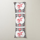 Coussins Longs Imaginaire Heraldry Lion Frame sur (Devant (Vertical))