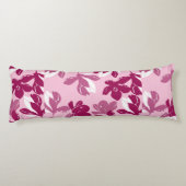Coussins Longs Impression botanique de magnolia rose (Dos)