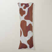 Coussins Longs Impression Brown et blanche de vache (Devant (Vertical))