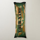 Coussins Longs Impression camouflage camouflage de l'armée verte  (Devant (Vertical))