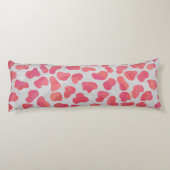 Coussins Longs Impression dalmate rose et blanc (Dos)