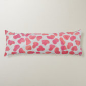 Coussins Longs Impression dalmate rose et blanc (Devant)