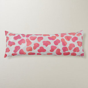 Coussins Longs Impression dalmate rose et blanc