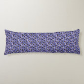 Coussins Longs Impression d'animal abstrait violet (Devant)