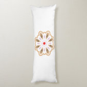 Coussins Longs Impression d'art floral Mandala | Décor Boho (Dos (Vertical))