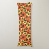 Coussins Longs Impression de chemise Aloha florale Hawaïenne à fl (Devant (Vertical))
