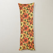 Coussins Longs Impression de chemise Aloha florale Hawaïenne à fl (Dos (Vertical))