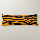 Coussins Longs Impression de la Zèbre orange Princeton (Dos)