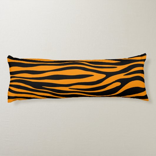 Coussins Longs Impression de la Zèbre orange Princeton (Dos)