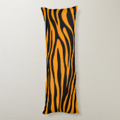 Coussins Longs Impression de la Zèbre orange Princeton (Dos (Vertical))