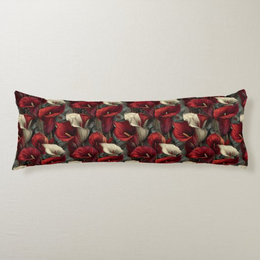 Coussins Longs Impression de lys calla Modern Farmhouse victorien (Devant)
