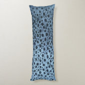 Coussins Longs Impression de poisson bleu et noir (Dos (Vertical))