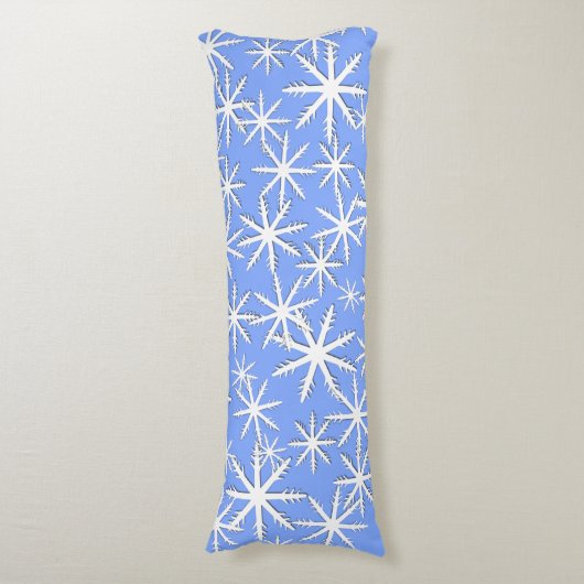 Coussins Longs Impression de snowflacon (Devant (Vertical))
