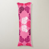 Coussins Longs Impression de tissu de nénuphar rose (Devant (Vertical))