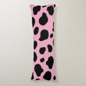 Coussins Longs Impression de vache, Motif de vache, Spots de vach (Devant (Vertical))