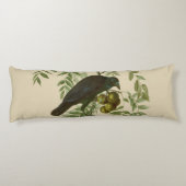 Coussins Longs Impression d'oiseau Grackle Violet d'Audubon Botan (Dos)