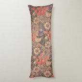 Coussins Longs Impression florale vintage gracieuse (Dos (Vertical))