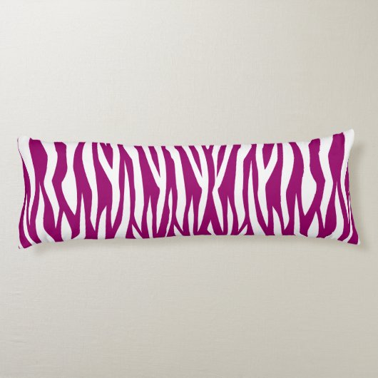 Coussins Longs Impression Magenta Zebra (Dos)