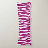 Coussins Longs Impression Magenta Zebra (Devant (Vertical))