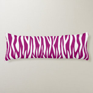 Coussins Longs Impression Magenta Zebra