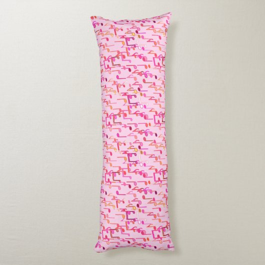 Coussins Longs Impression musicale - rose, multi (Dos (Vertical))