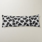 Coussins Longs Impression noire et blanche dalmate (Dos)