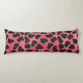 Coussins Longs Impression noire et rouge dalmate (Devant)