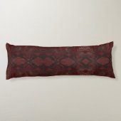 Coussins Longs Impression Python rouge et noir (Dos)