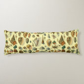 Coussins Longs Impression vintage de coquillages d'Adolphe Millot (Dos)