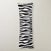 Coussins Longs Impression Zebra noire (Dos (Vertical))