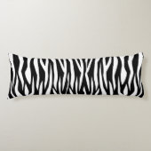 Coussins Longs Impression Zebra noire (Devant)