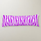Coussins Longs Impression Zèbre Violet (Dos)