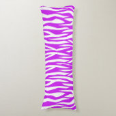 Coussins Longs Impression Zèbre Violet (Devant (Vertical))