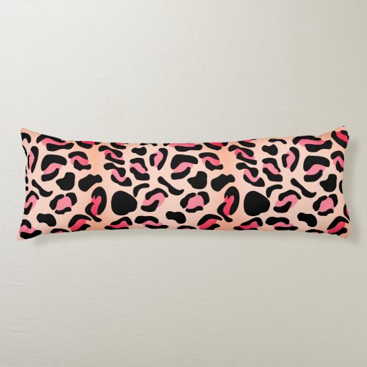 Coussins Longs Imprimé animalier motif léopard moderne (Devant)