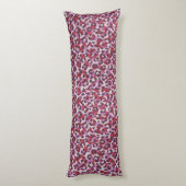 Coussins Longs Imprimé chic coloré rouge violet guépard (Dos (Vertical))