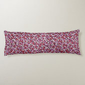 Coussins Longs Imprimé chic coloré rouge violet guépard (Dos)