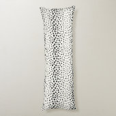 Coussins Longs Imprimé chic noir blanc guépard motif monogramme (Dos (Vertical))