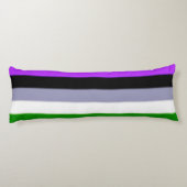 Coussins Longs Indicateur Falln Genderqueer Pride (Dos)