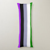 Coussins Longs Indicateur Falln Genderqueer Pride (Dos (Vertical))