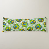 Coussins Longs Indigo Bunting sur la peinture de clôture Oiseaux  (Devant)