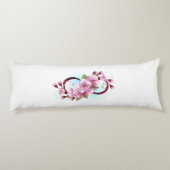 Coussins Longs Infinité avec les fleurs Sakura (Dos)