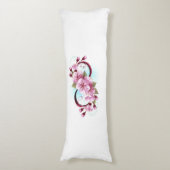 Coussins Longs Infinité avec les fleurs Sakura (Devant (Vertical))