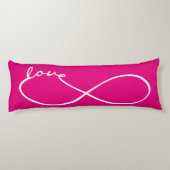 Coussins Longs Infinity Love Lemniscate white + votre backgr. (Dos)