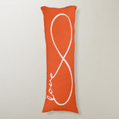 Coussins Longs Infinity Love Lemniscate white + votre backgr. (Devant (Vertical))