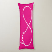 Coussins Longs Infinity Love Lemniscate white + votre backgr. (Dos (Vertical))