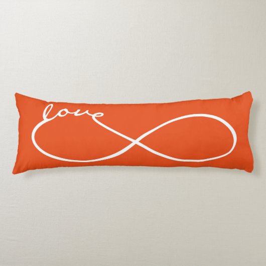 Coussins Longs Infinity Love Lemniscate white + votre backgr. (Devant)