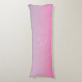 Coussins Longs Initiales superposées Modern 2 | Ombre rose (Devant (Vertical))