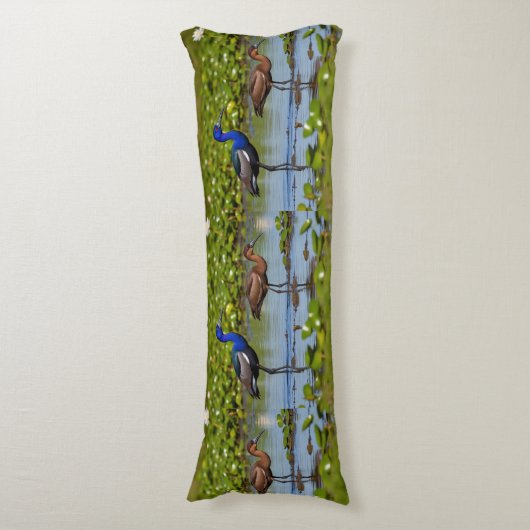 Coussins Longs Iridescent Jacana & Rusty Companion – Elegant Body (Devant (Vertical))