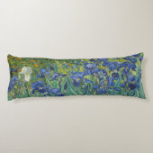 Coussins Longs Iris, Peinture à l'huile florale, Vincent Van Gogh (Dos)